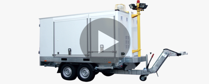 Complete mobile heliport on transportable trailer.